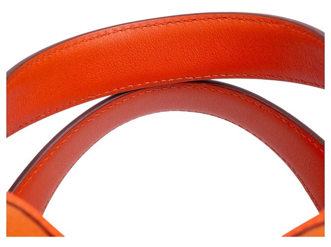 Hermès Arancione Toile Goeland e Swift Cargo Picotin Lock 18 - vista 10