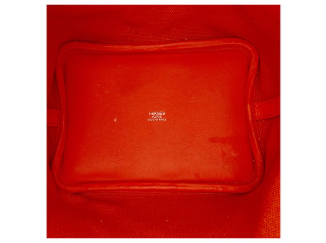 Hermès Arancione Toile Goeland e Swift Cargo Picotin Lock 18 - vista 4