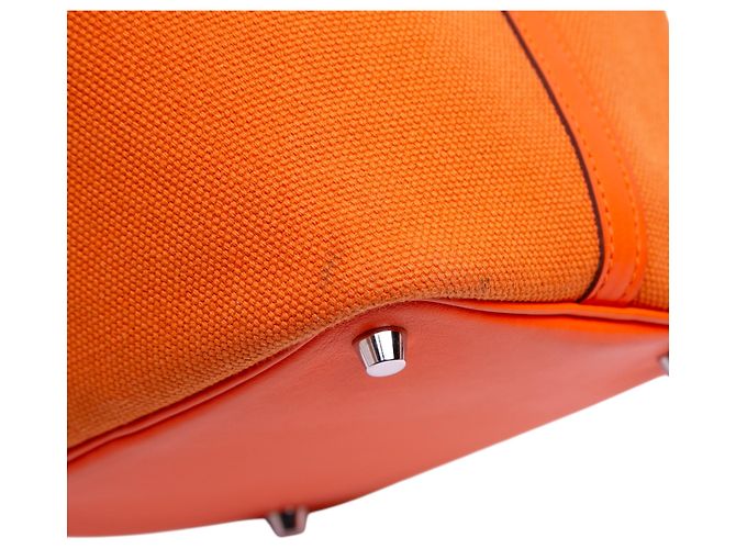 Hermès Arancione Toile Goeland e Swift Cargo Picotin Lock 18 - vista 7