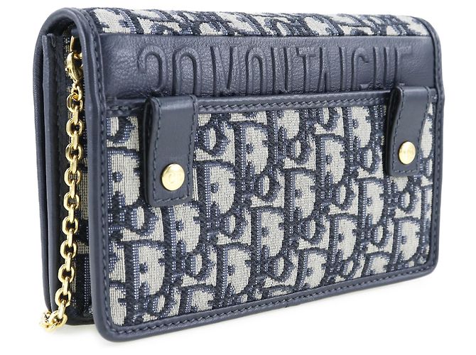 Pochette 2 in 1 Dior Blue Oblique 30 Montaigne - vista 2