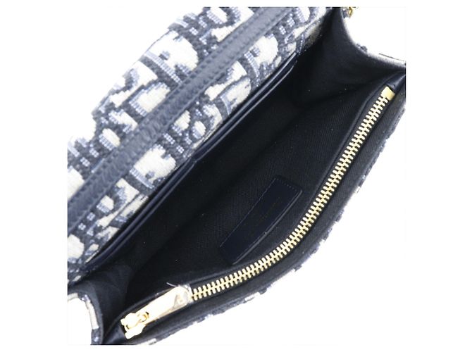 Pochette 2 in 1 Dior Blue Oblique 30 Montaigne - vista 3