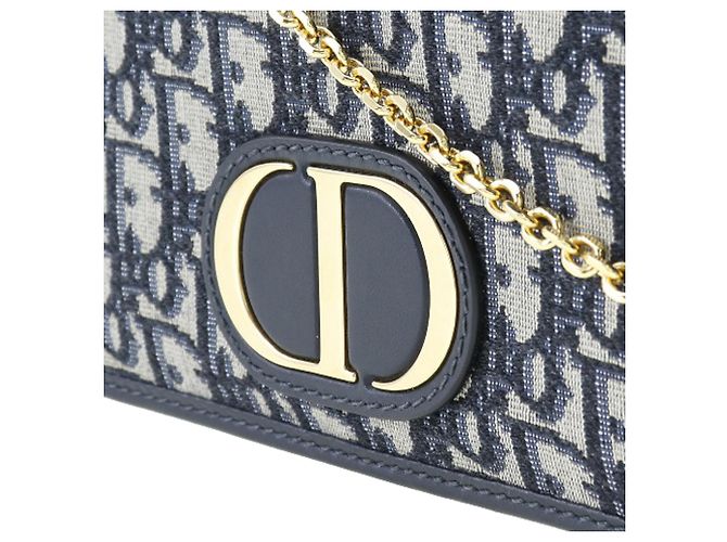 Pochette 2 in 1 Dior Blue Oblique 30 Montaigne - vista 4