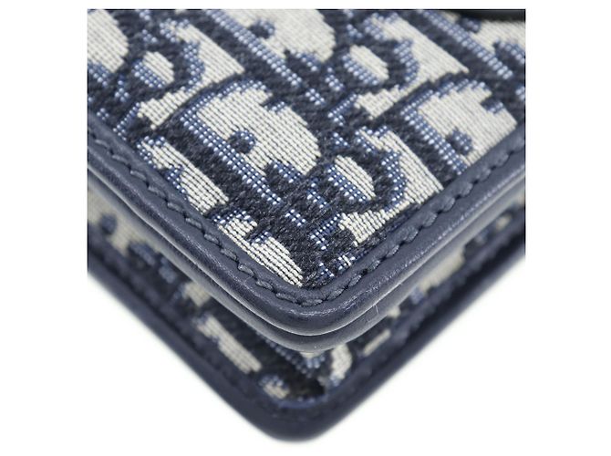 Pochette 2 in 1 Dior Blue Oblique 30 Montaigne - vista 7