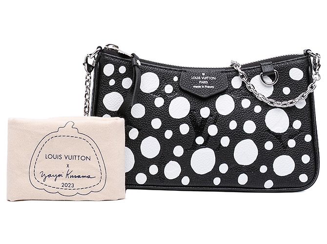 Pochette Easy On Strap Monogramma Gigante Empreinte Infinity Dots Nera Yayoi Kusama Louis Vuitton Nero - vista 11