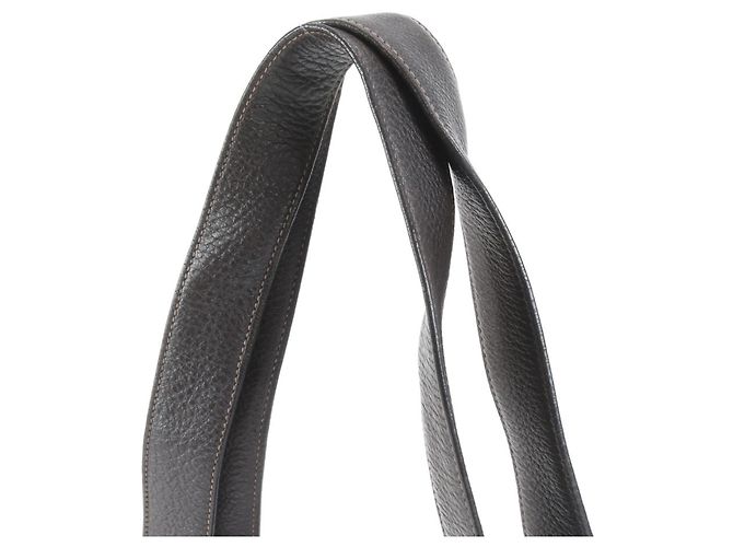 Bolsa tote de couro Picotin GM Amazonia estampada com F da Hermès Castanho escuro - vista 2