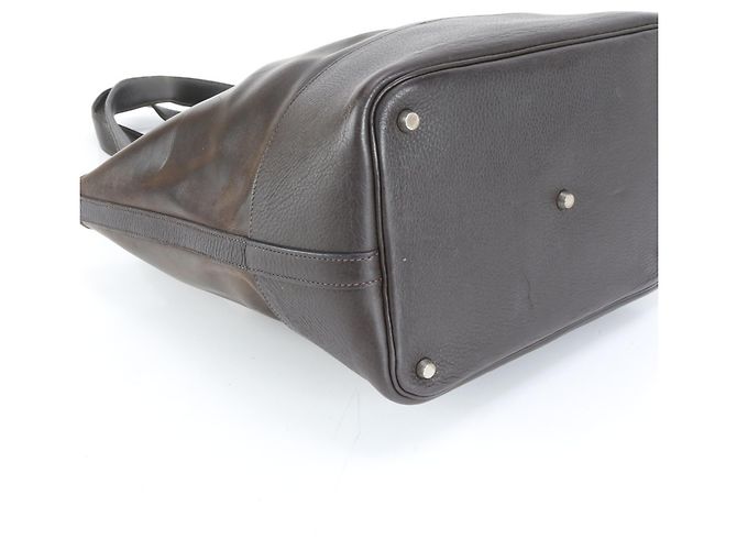 Bolsa tote de couro Picotin GM Amazonia estampada com F da Hermès Castanho escuro - vista 4