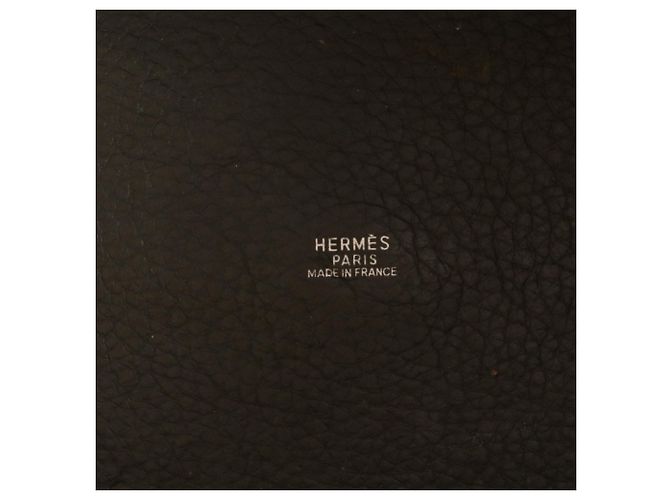 Bolsa tote de couro Picotin GM Amazonia estampada com F da Hermès Castanho escuro - vista 9