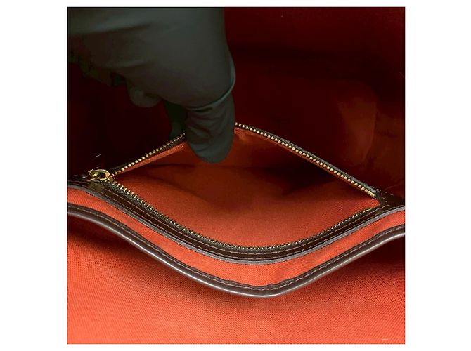 Louis Vuitton Vavin GM Damier Leder Tote Bag Braun - Ansicht 10