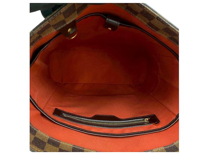 Louis Vuitton Vavin GM Damier Leder Tote Bag Braun - Ansicht 9