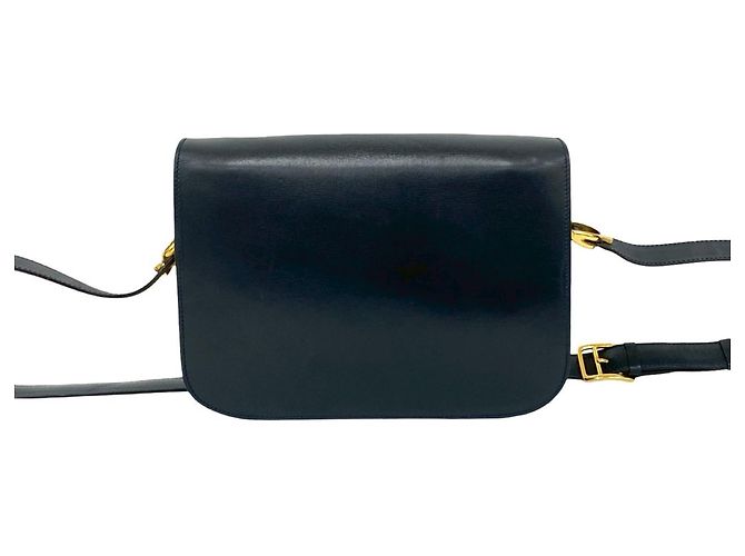 Céline Pochette in pelle di vitello blu navy Celine - vista 3