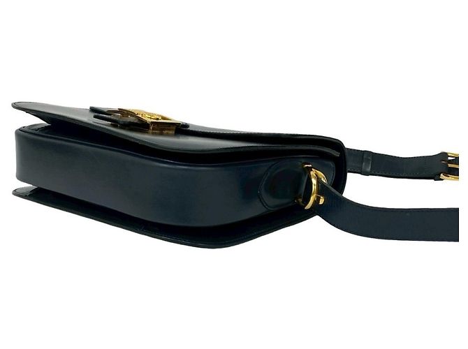 Céline Pochette in pelle di vitello blu navy Celine - vista 8