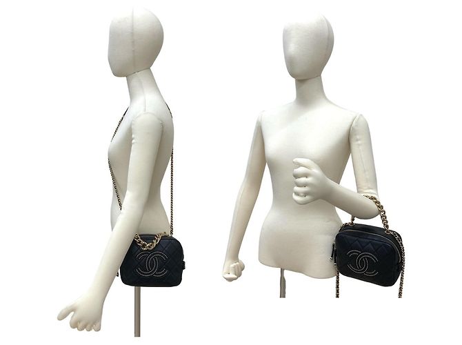 Borsa in pelle matelassé Coco Stud di CHANEL Nero - vista 2
