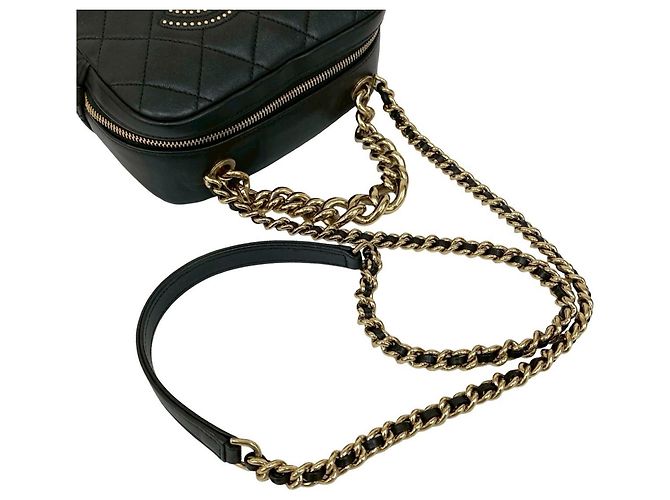 Borsa in pelle matelassé Coco Stud di CHANEL Nero - vista 4