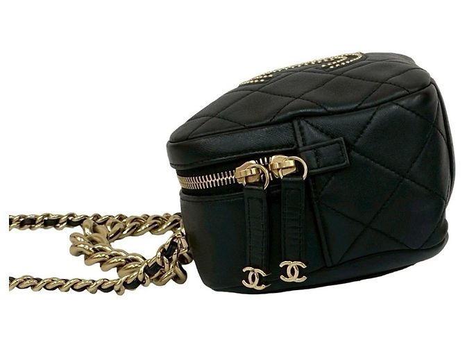 Borsa in pelle matelassé Coco Stud di CHANEL Nero - vista 5