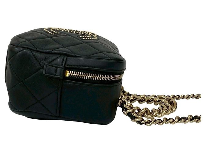 Borsa in pelle matelassé Coco Stud di CHANEL Nero - vista 6