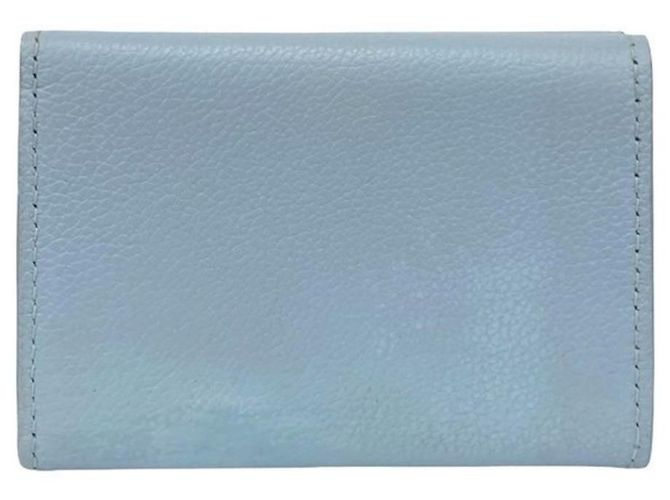 Cartera Lock Mini de cuero con tres pliegues Louis Vuitton Azul - vista 2