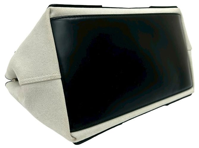 Borsa tote S logo Balenciaga blu navy Nero Crudo - vista 7