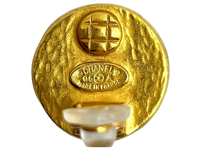 Chanel Gripoa Coco Mark GP Ohrringe Golden Grün - Ansicht 2
