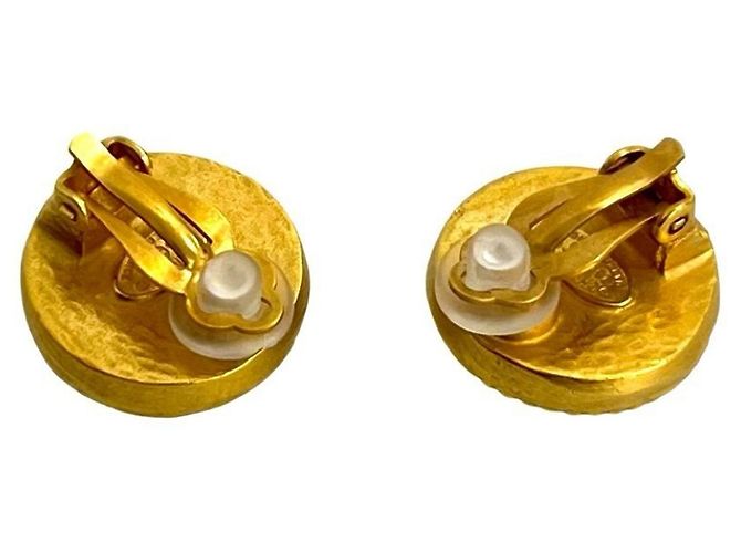 Chanel Gripoa Coco Mark GP Ohrringe Golden Grün - Ansicht 6