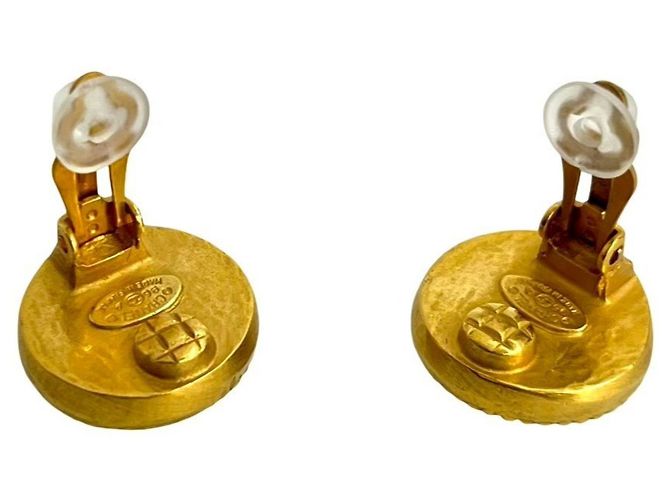 Chanel Gripoa Coco Mark GP Ohrringe Golden Grün - Ansicht 7