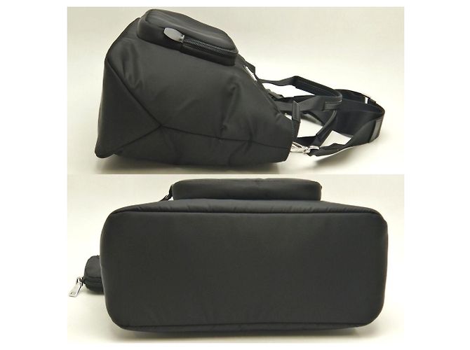 Borsa tote in nylon imbottito Prada Nero - vista 5