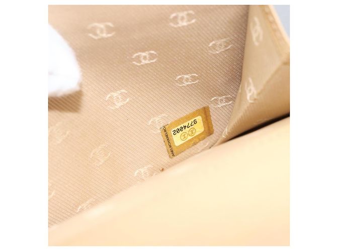 Cartera Chanel Coco botón de cuero Beige - vista 7