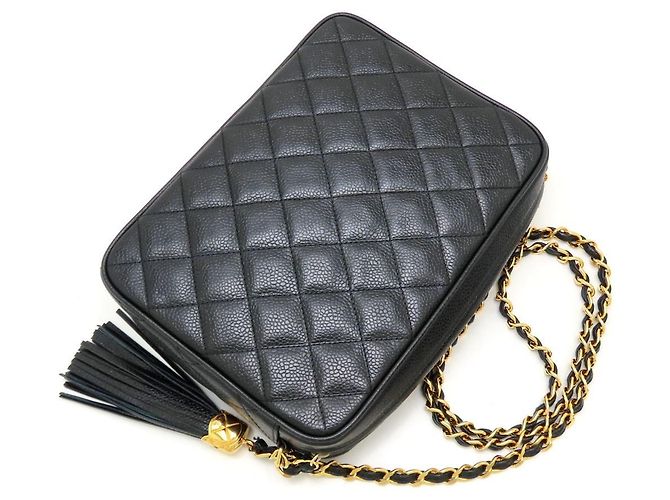 Borsa a spalla con catena matelassé nera Chanel Nero - vista 4