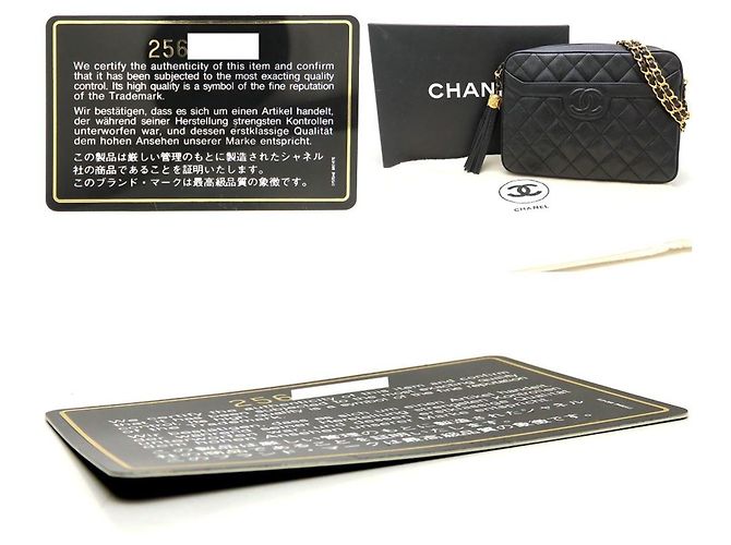 Borsa a spalla con catena matelassé nera Chanel Nero - vista 8