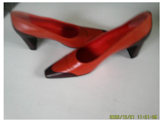 Scarpe con tacco Robert Clergerie Arancione e Marrone Pelle 36 - vista 5