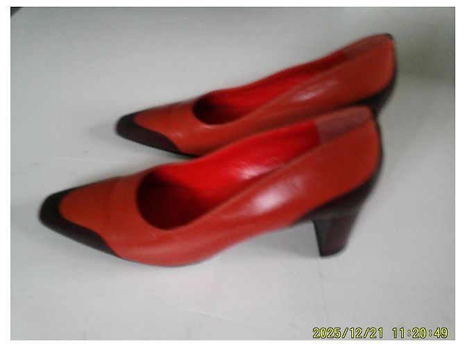 Scarpe con tacco Robert Clergerie Arancione e Marrone Pelle 36 - vista 6
