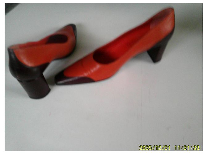 Scarpe con tacco Robert Clergerie Arancione e Marrone Pelle 36 - vista 8