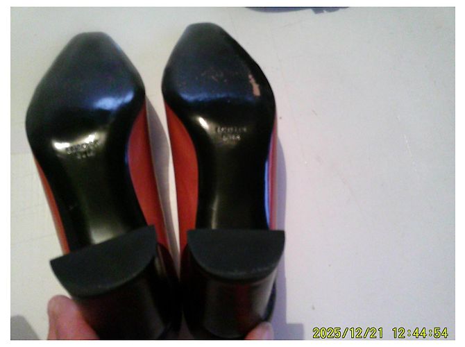 Scarpe con tacco Robert Clergerie Arancione e Marrone Pelle 36 - vista 9