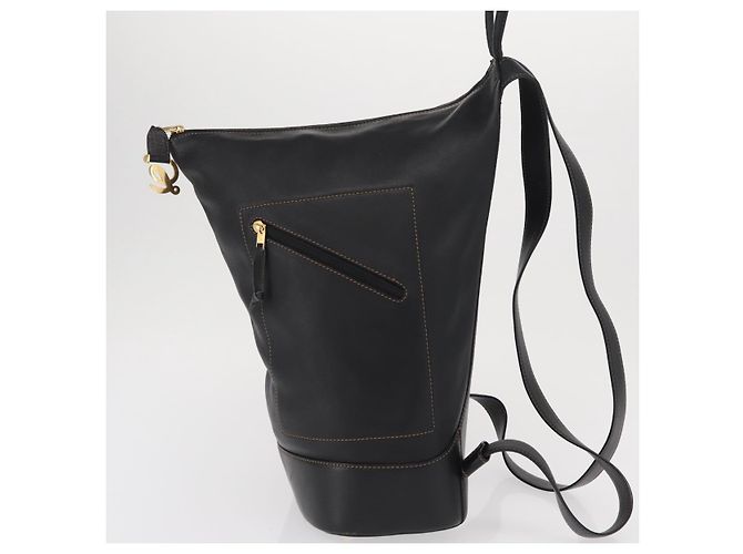 Loewe Anton Rucksack aus Leder Schwarz - Ansicht 3