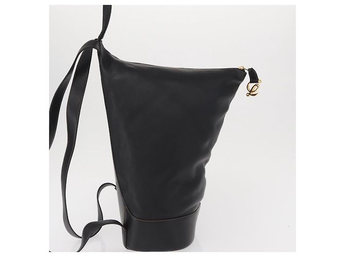 Loewe Anton Rucksack aus Leder Schwarz - Ansicht 4