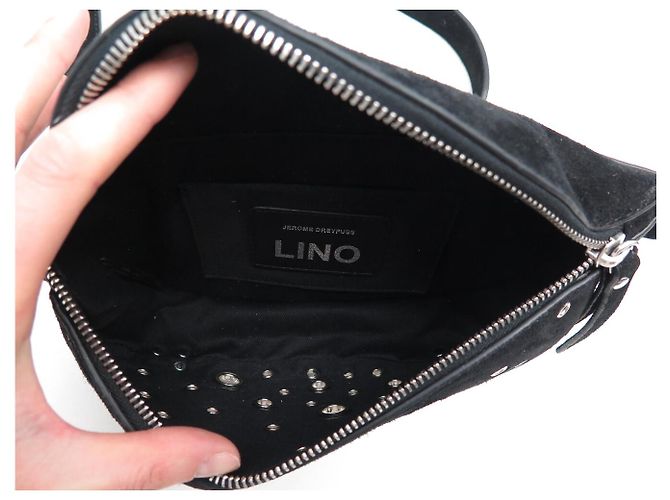 NUOVA BORSA A MANO JEROME DREYFUSS LINO TANDEM BANANA CINTURA Nero - vista 8