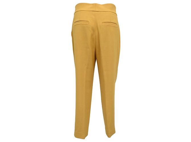Brunello Cucinelli gerade geschnittene Hose aus gelbem Polyester - Ansicht 3