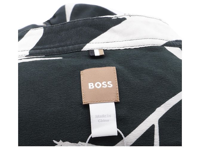 Hugo Boss Blusa de seda negra con estampado Banora de Boss Multicolor - vista 5