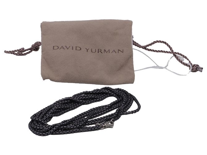 Collana a catena Box di David Yurman in argento sterling grigio - vista 3