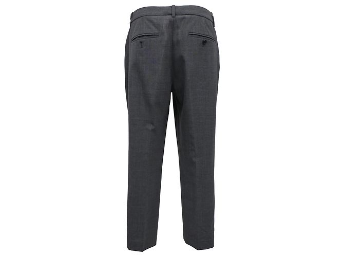 Pantalones Theory en lana gris - vista 3