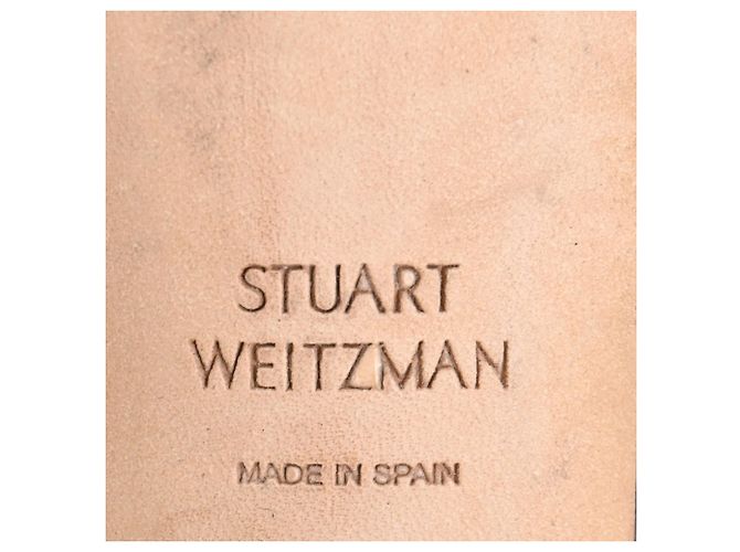 Sandales NudistSong Stuart Weitzman en cuir verni noir - vue 7
