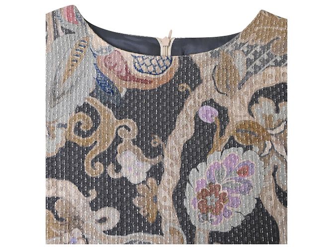 Abrigo Largo Dries Van Noten en Lana con Estampado Floral - vista 5