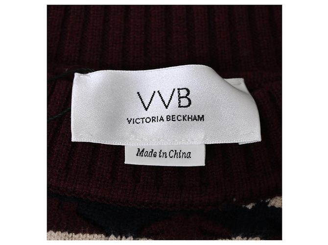 Suéter geométrico oversized Victoria Victoria Beckham en viscosa multicolor - vista 4