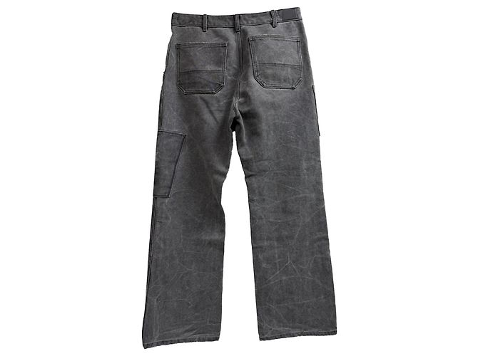 Jeans reto Palma Patch em algodão cinza da Acne Studios - vista 3