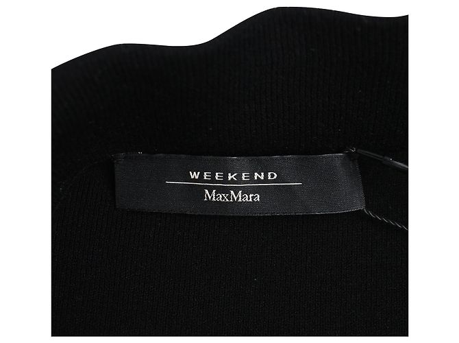 Gonna Midi Weekend Max Mara in Viscosa Nera Nero - vista 4