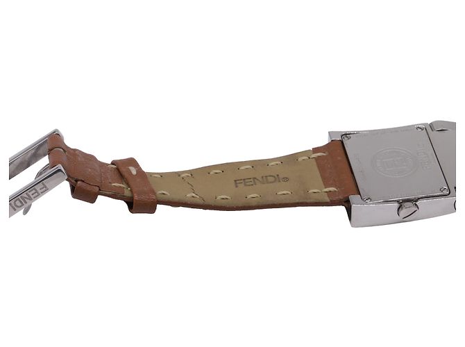 Fendi Orologi 5200G Watch in Brown Leather Red - view 8