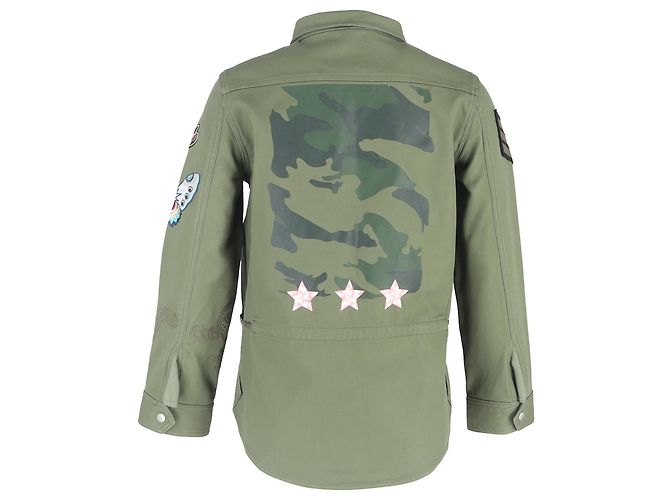 Camisa bordada Tackl en algodón oliva de Zadig & Voltaire Verde Verde oliva - vista 3