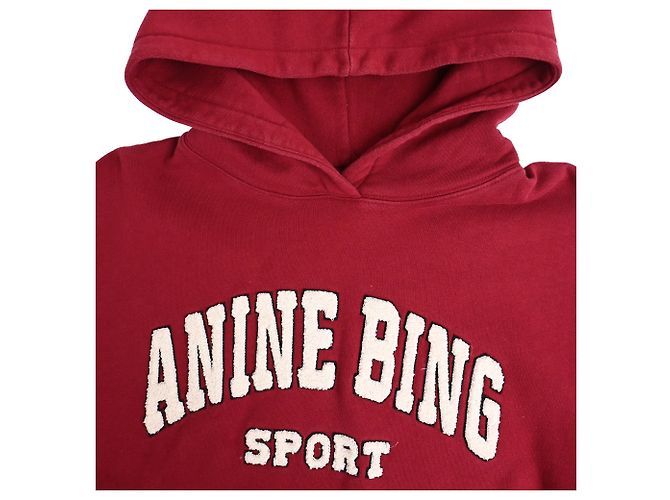 Sudadera Anine Bing Alec en algodón rojo Roja - vista 5