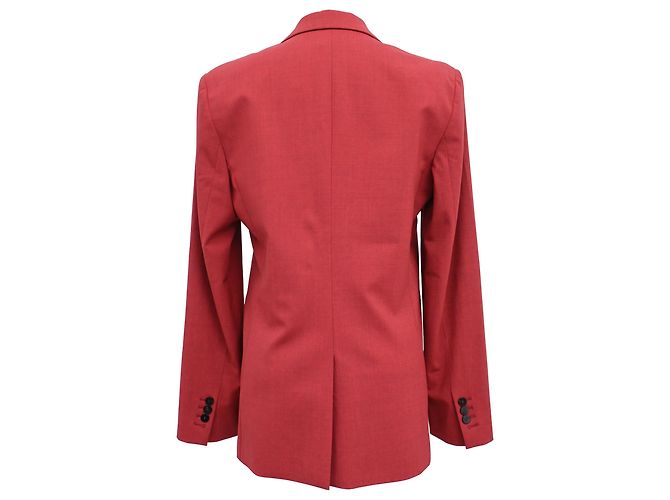 Blazer de lino rojo de un solo botón Theory Roja - vista 3