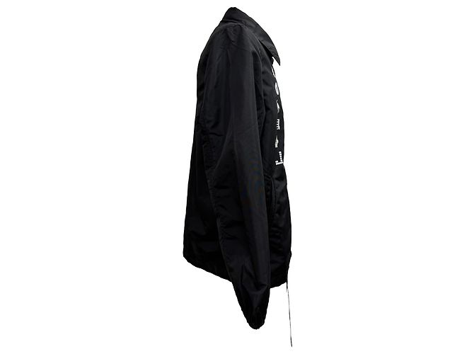 Giacca bomber stampata Enter Nothing di Lanvin in nylon nero - vista 2