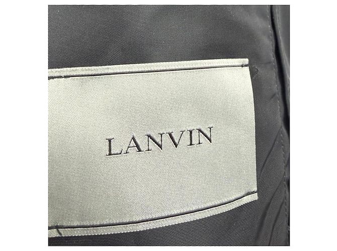 Giacca bomber stampata Enter Nothing di Lanvin in nylon nero - vista 4